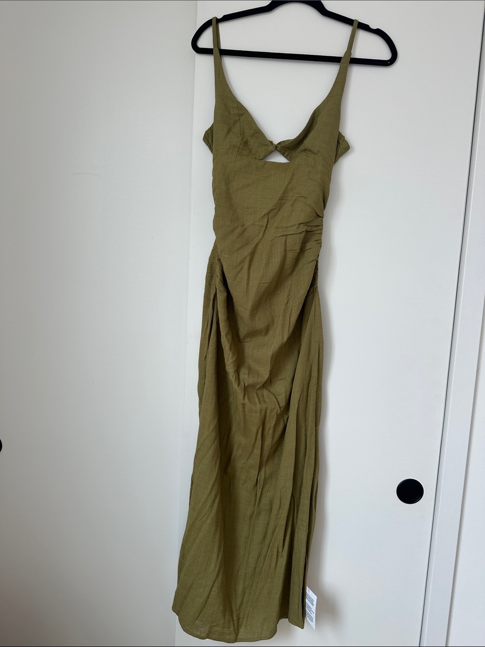 ASOS Olive Strappy Maxi Dress